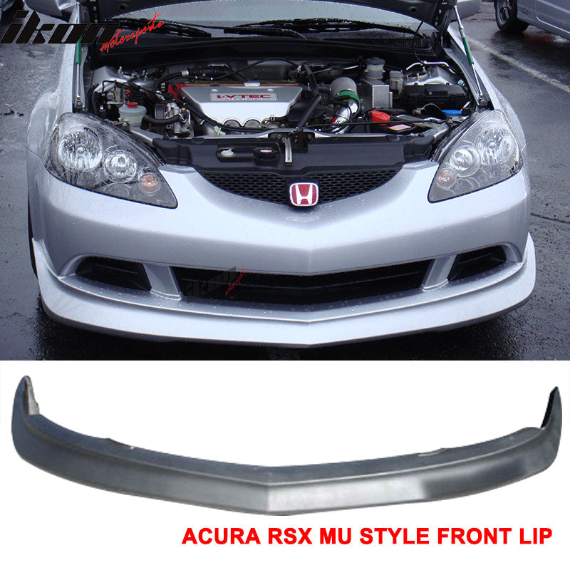 2005-2006 Acura RSX DC5 MU Style Unpainted Black Front Bumper Lip PU