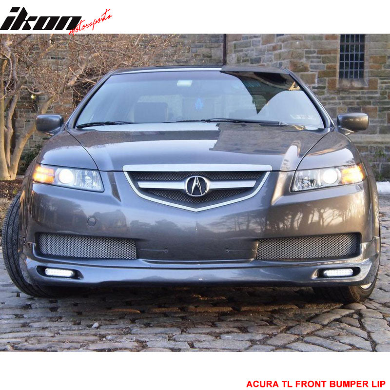 Fits 04-06 Acura TL Base Sedan JDM Style Front Bumper Lip Spoiler Splitter PU