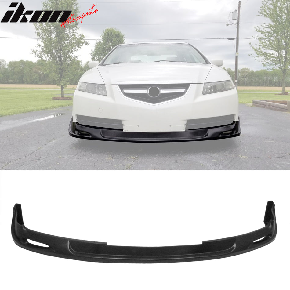 2004-2006 Acura TL Sedan MU Style Unpainted Black Front Bumper Lip PU