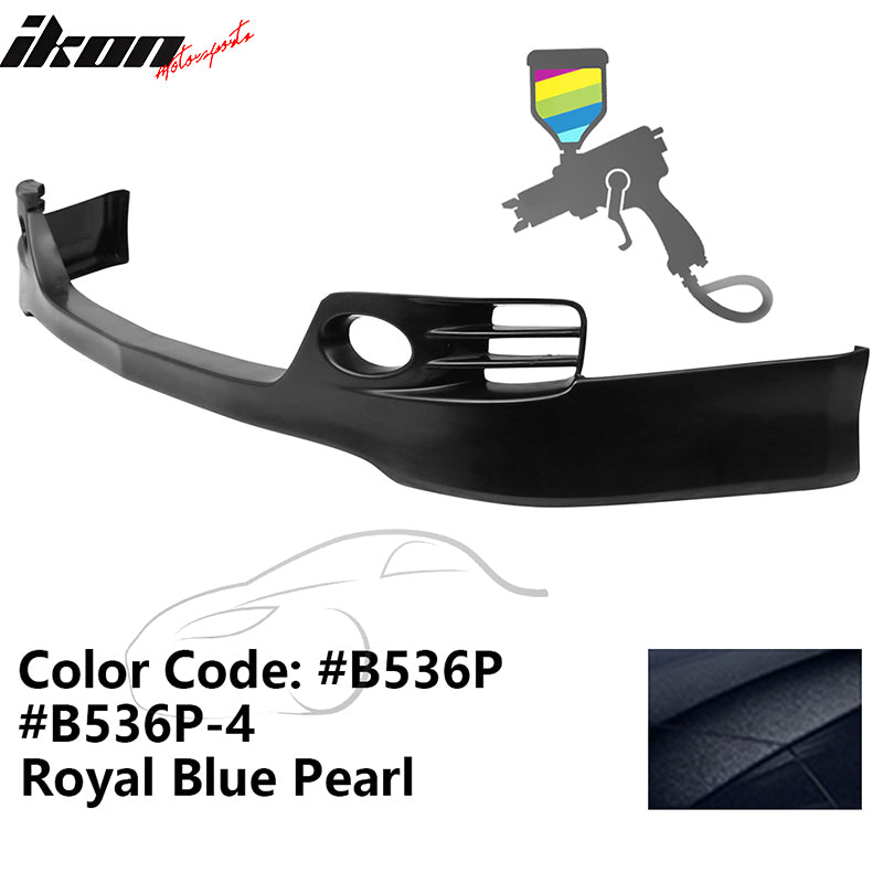 2006-2008 Acura TSX EURO-R Style Front Bumper Lip Painted #B536P Blue