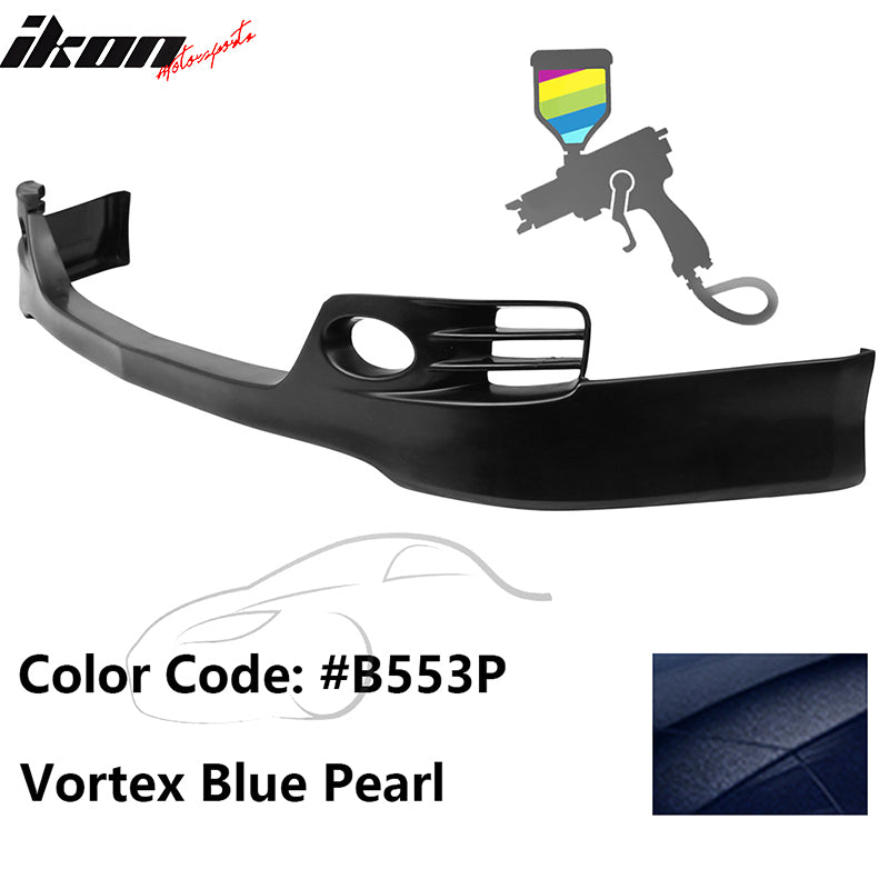 2006-2008 Acura TSX EURO-R Style Front Bumper Lip Painted #B553P Blue