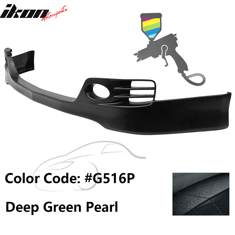 2006-2008 Acura TSX EURO-R Style Front Bumper Lip Painted #G516P Green