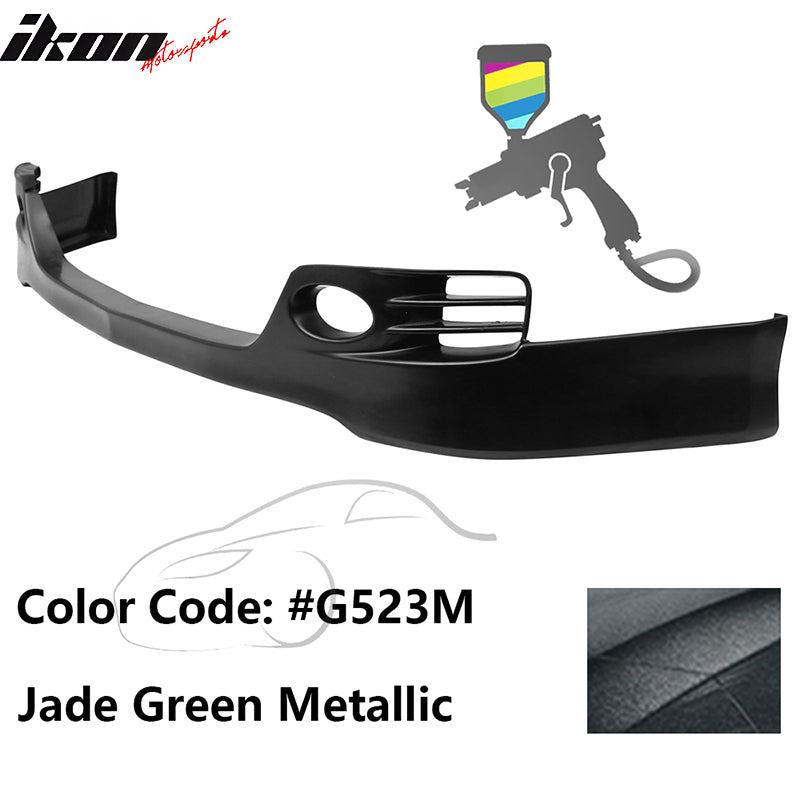 2006-2008 Acura TSX EURO-R Style Front Bumper Lip Painted #G523M Green