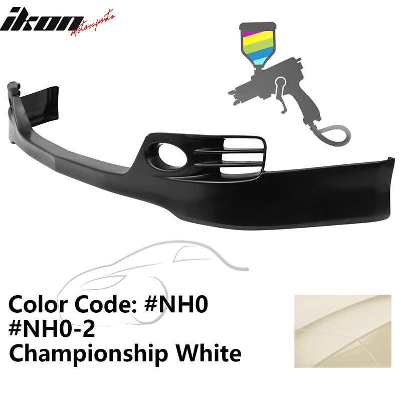 2006-2008 Acura TSX EURO-R Style Front Bumper Lip PU Painted NH0 White