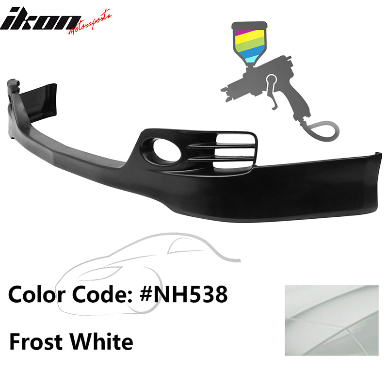 2006-2008 Acura TSX EURO-R Style Front Bumper Lip Painted #NH538 White