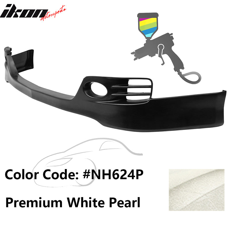 2006-2008 Acura TSX EURO-R Style Front Bumper Lip Painted NH624P White