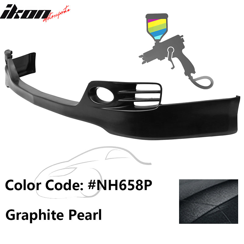 2006-2008 Acura TSX EURO-R Style Front Bumper Lip Painted NH658P Black