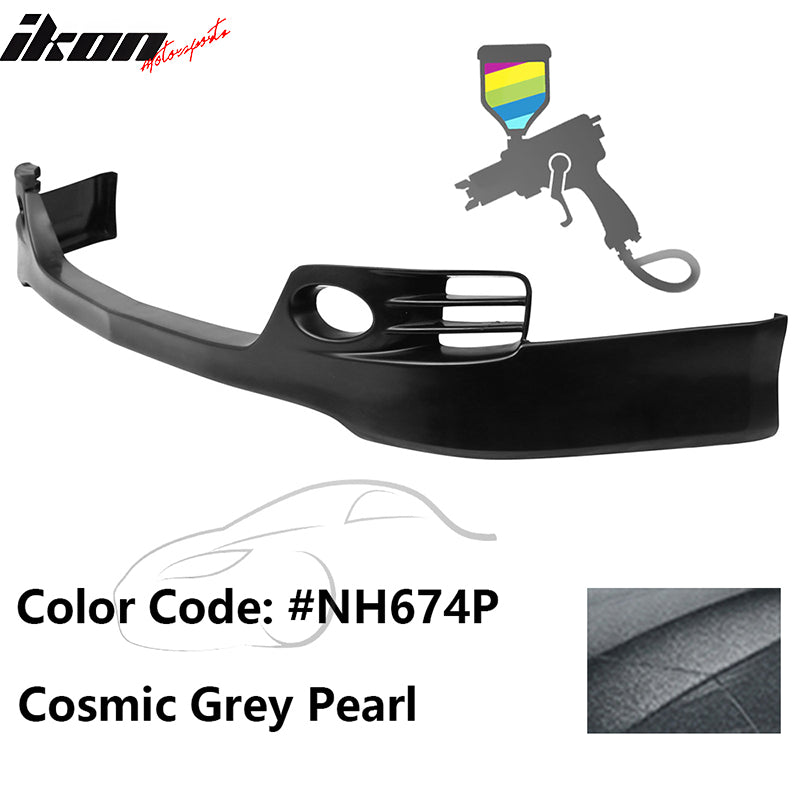 2006-2008 Acura TSX EURO-R Style Front Bumper Lip Painted #NH674P Grey