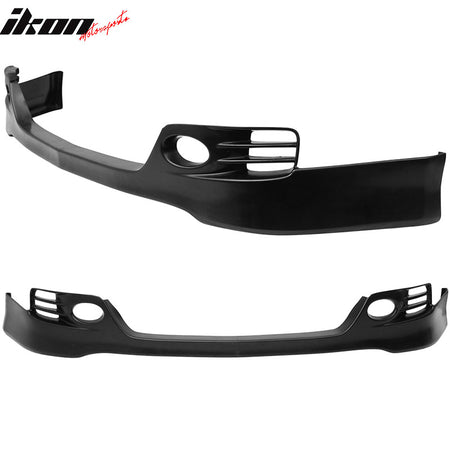 Fits 06-08 Acura TSX EURO-R Style Front Bumper Lip Spoiler Unpainted PU Splitter