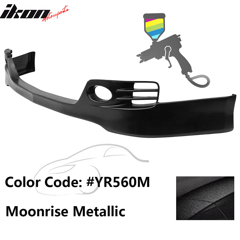 2006-2008 Acura TSX EURO-R Style Front Bumper Lip Painted YR560M Black