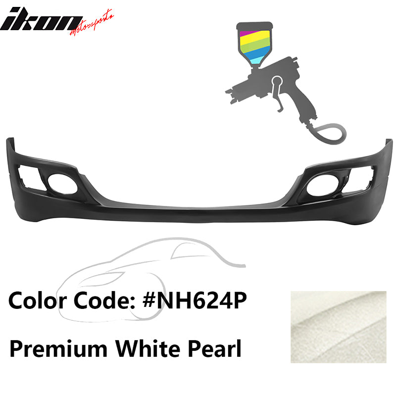 2006-2008 Acura TSX OE Style Painted #NH624P White Front Bumper Lip PU