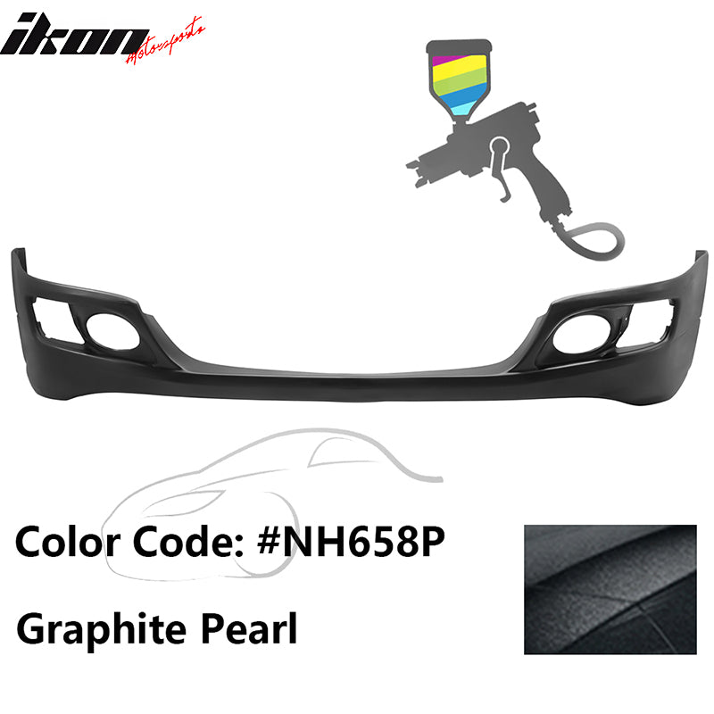 2006-2008 Acura TSX OE Style Painted #NH658P Black Front Bumper Lip PU