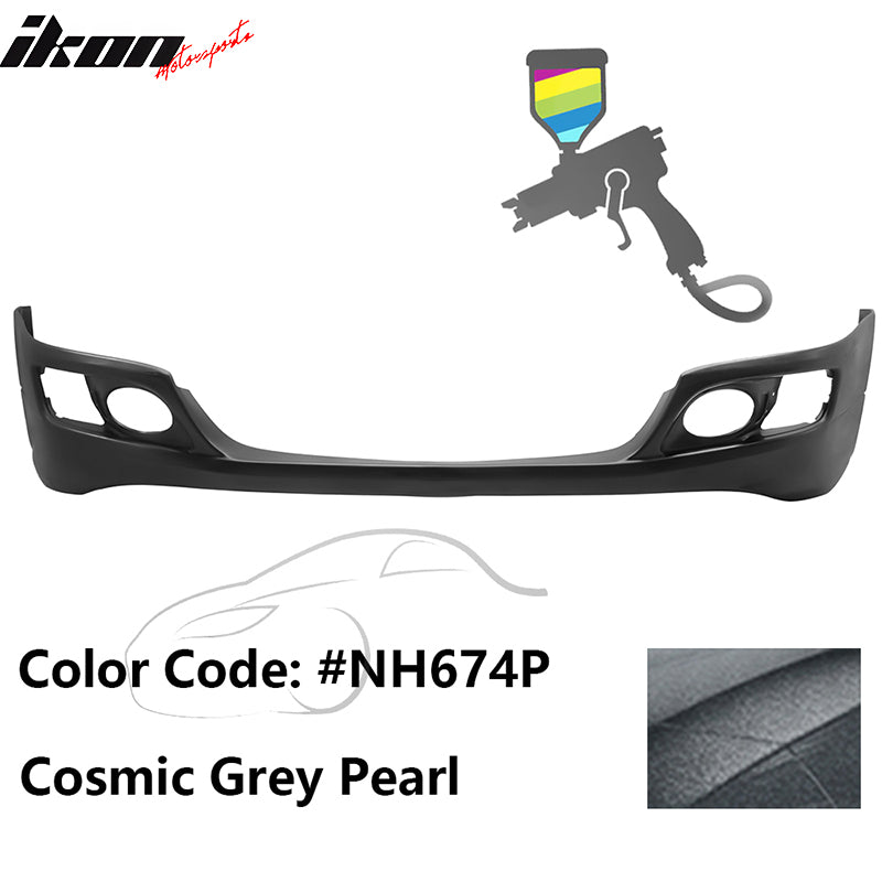 2006-2008 Acura TSX OE Style Painted #NH674P Grey Front Bumper Lip PU