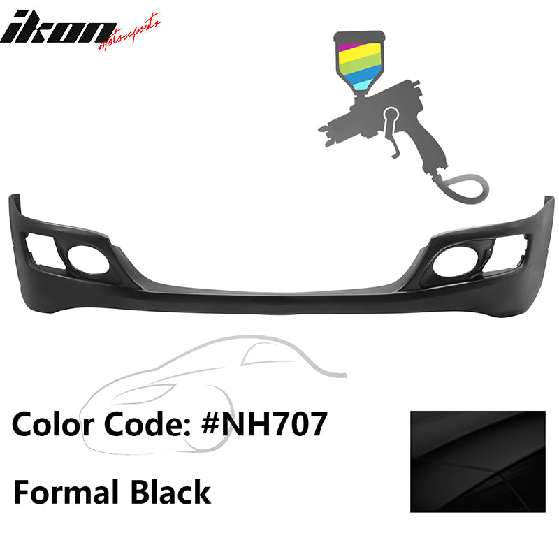 2006-2008 Acura TSX OE Style Painted #NH707 Black Front Bumper Lip PU