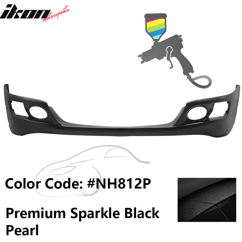 2006-2008 Acura TSX OE Style Painted #NH812P Black Front Bumper Lip PU