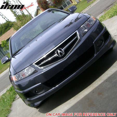 Front Bumper Lip Compatible With 2006-2008 Acura TSX, Factory Style Unpainted PU Front Lip Finisher Under Chin Spoiler Add On by IKON MOTORSPORTS, 2007