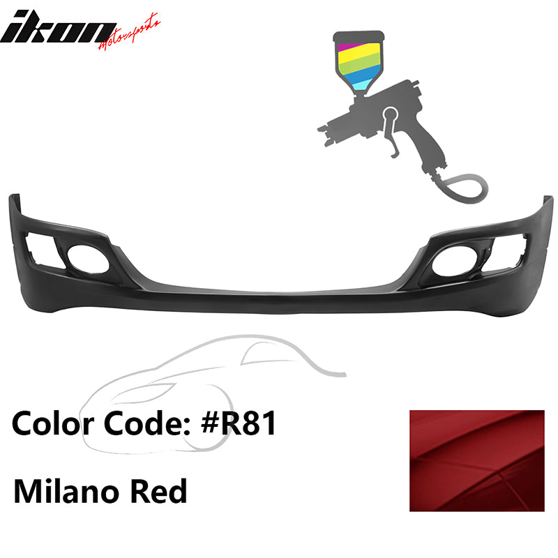 2006-2008 Acura TSX OE Style Painted #R81 Red Front Bumper Lip PU