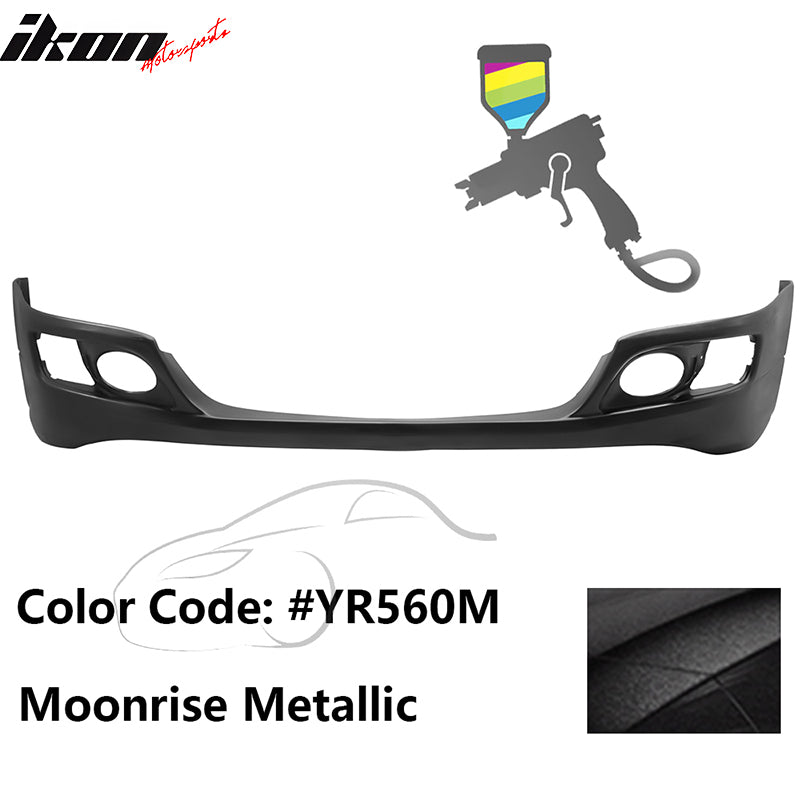 2006-2008 Acura TSX OE Style Painted #YR560M Black Front Bumper Lip PU