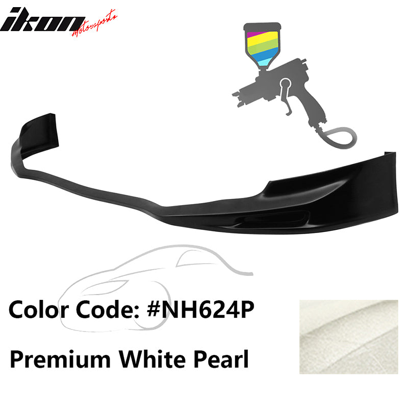 2011-2014 Acura TSX Painted #NH624P White Front Bumper Lip Spoiler PU