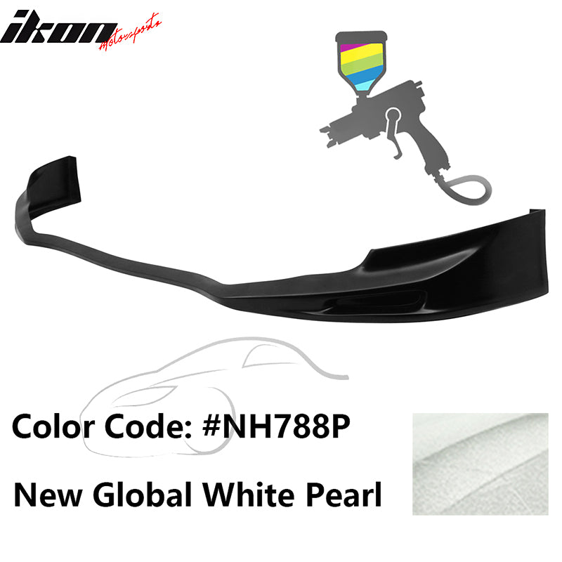 2011-2014 Acura TSX Painted #NH788P White Front Bumper Lip Spoiler PU