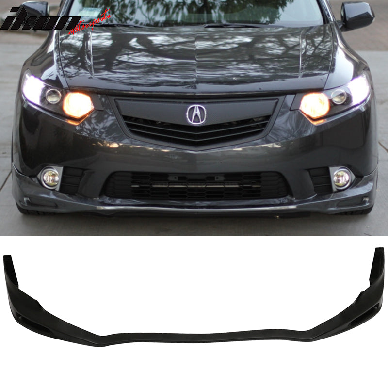 2011-2014 Acura TSX Unpainted Black Front Bumper Lip PU