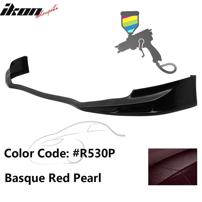 2011-2014 Acura TSX Painted #R530P Red Front Bumper Lip Spoiler PU