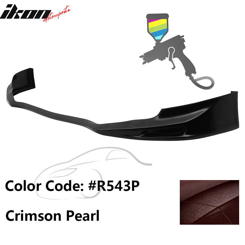 2011-2014 Acura TSX Painted #R543P Crimson Pearl Front Bumper Spoiler