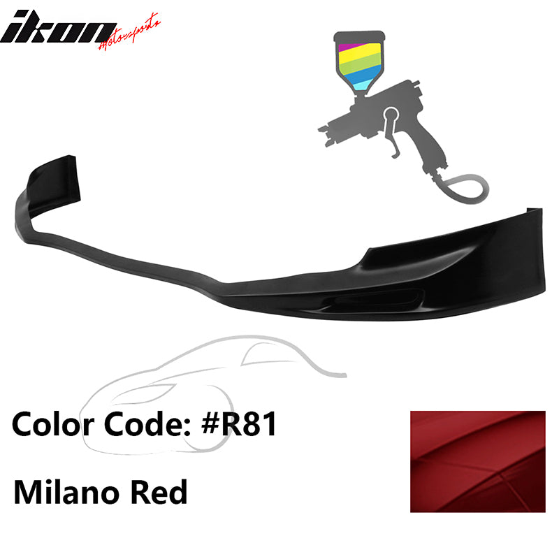 2011-2014 Acura TSX Painted #R81 Red Front Bumper Lip Spoiler PU