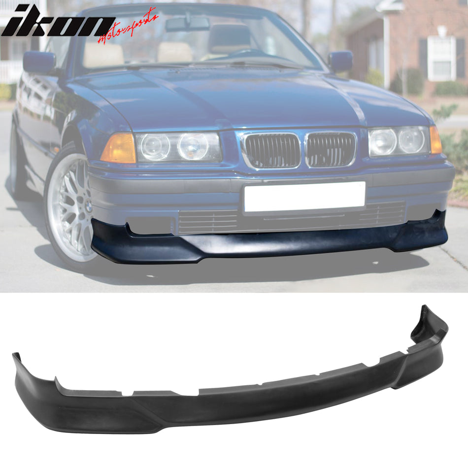 1992-1998 BMW E36 3-Series M-Tech Style Unpainted Front Bumper Lip PU