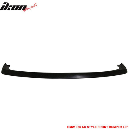 Fits 92-98 BMW E36 M3 AC Style Front Bumper Lip Spoiler Splitter Unpainted PU