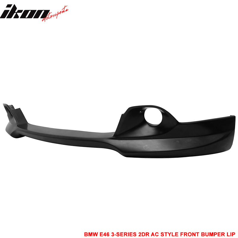 Fits 04-06 BMW E46 3-Series LCI AC Style Front Bumper Lip Spoiler - PU