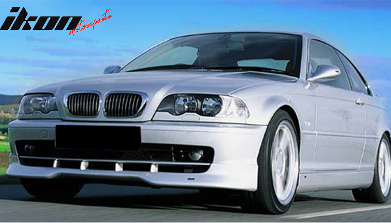 Fits 99-03 BMW E46 3 Series 2Dr Coupe H Style Front Bumper Lip Spoiler PU