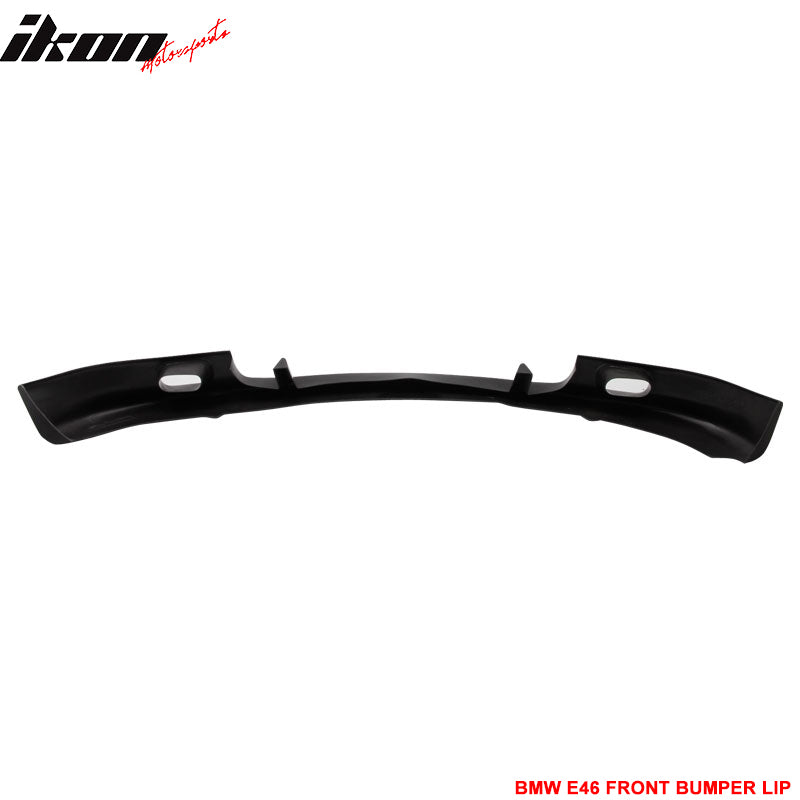 Fits 99-01 BMW E46 3-Series Sedan Euro Style Front Bumper Lip Spoiler Bodykit PU