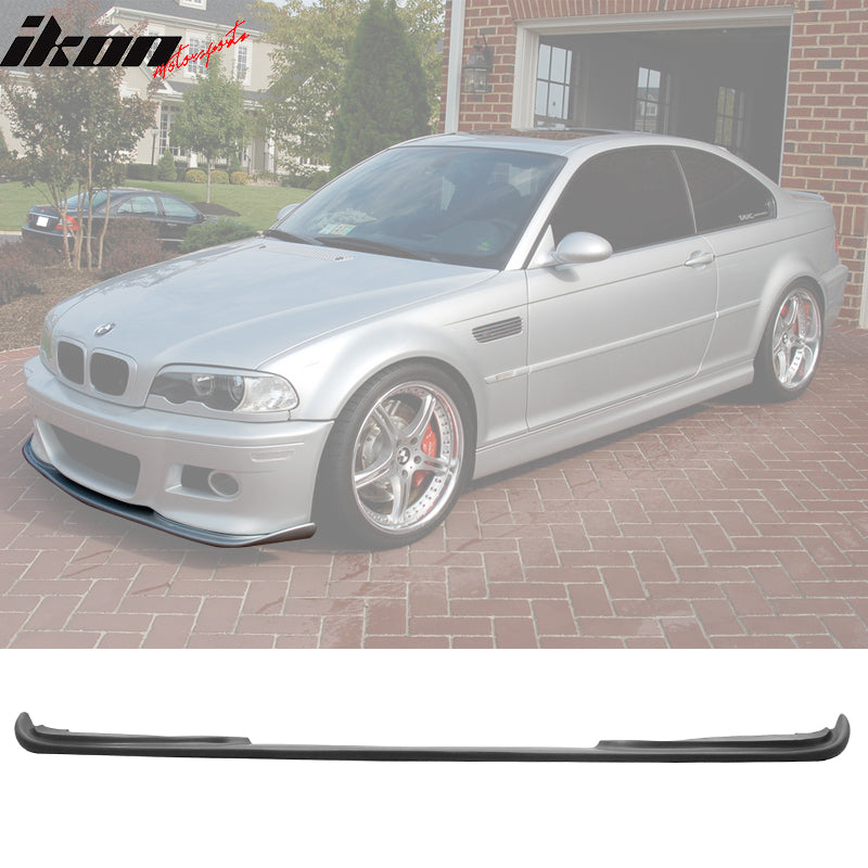 2001-2006 BMW E46 M3 H Style Unpainted Black Front Lip Splitter PU