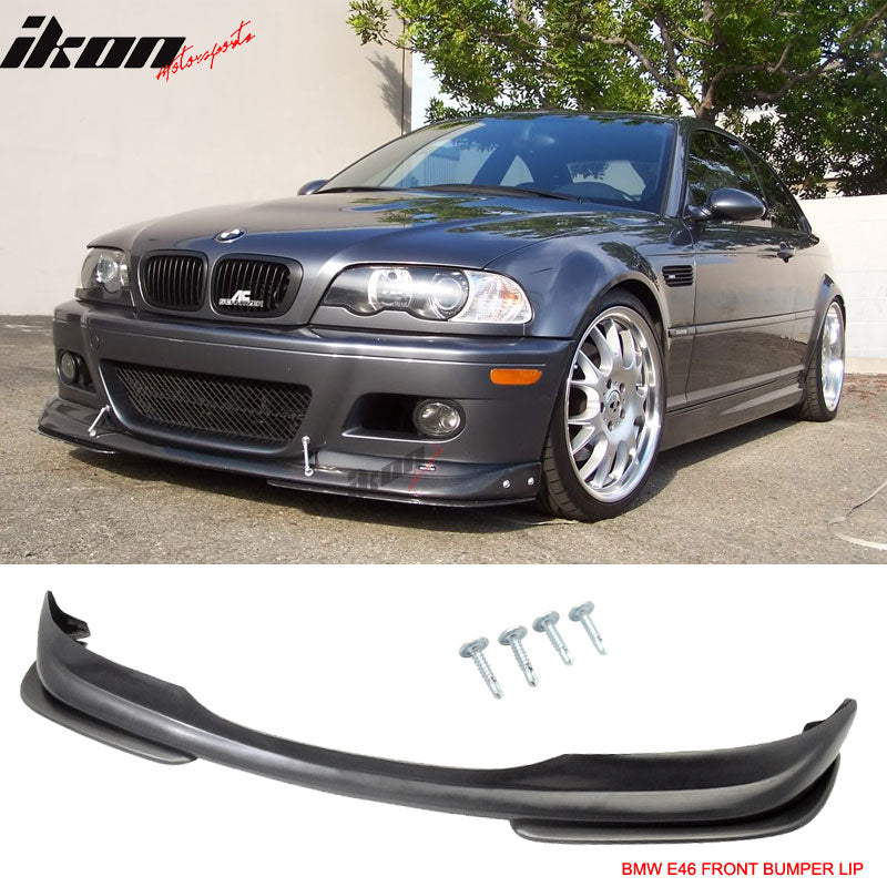 2001-2006 BMW E46 M3 AC-S Style Unpainted Black Front Bumper Lip PU