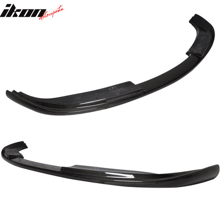 Fits 08-10 BMW E60 LCI H Style Front Bumper Lip - Matte Carbon Fiber MCF