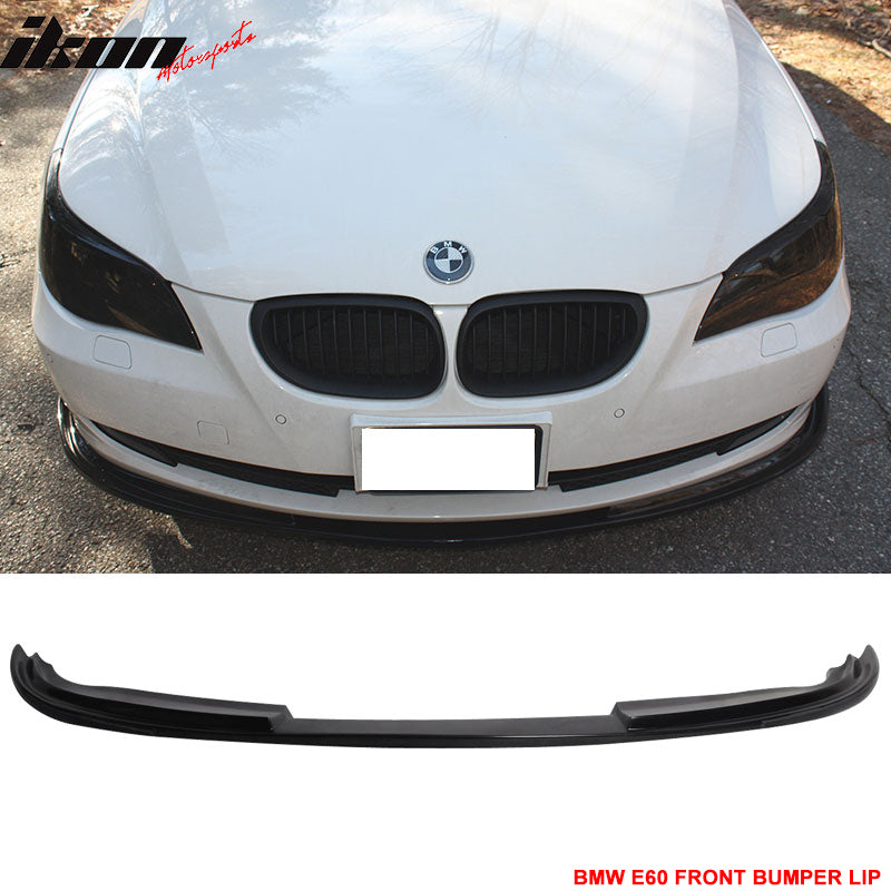 2008-2010 BMW E60 5 Series LCI H Style Unpainted Front Bumper Lip PU