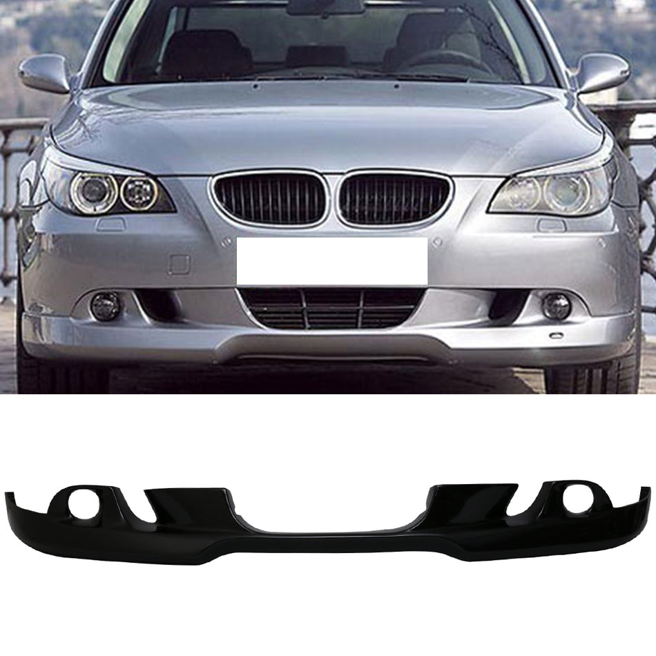 2004-2007 BMW E60 Painted # 475 Black Sapphire Metallic Front Lip PU