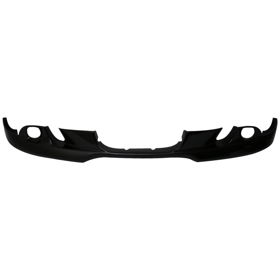 Pre-painted Front Bumper Lip Compatible With 2004-2007 BMW E60 5-Series, AC-S Style Painted Black Sapphire Metallic #475 PU Finisher Chin Spoiler Add On other color available by IKON MOTORSPORTS