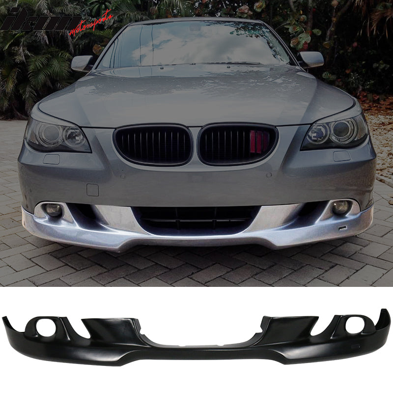 2004-2007 BMW E60 E60 5-Series AC Style Black Front Bumper Lip PU