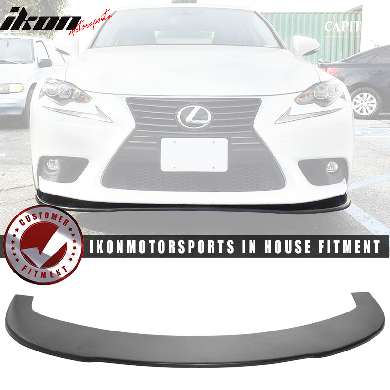 2014-2016 Lexus IS250 IS350 Base Unpainted Black Front Lip SplitterPU