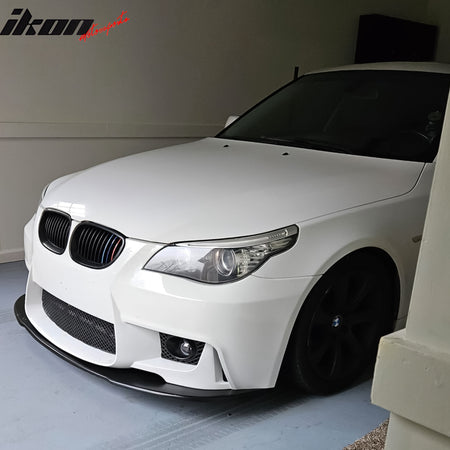 Fits 04-10 BMW E60 5 Series M5 Front Bumper Lip Spoiler Splitter PU Chin Bodykit