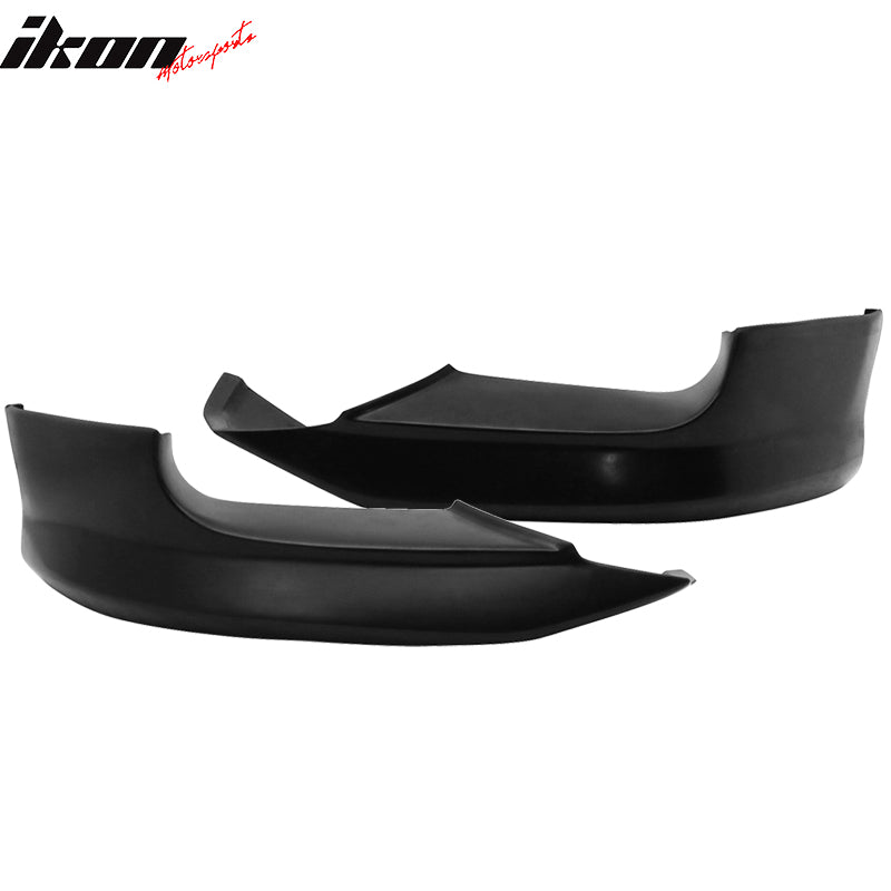 Front Bumper Lip Splitters Compatible With 2006-2011 BMW E63 E64 M6, AC-S Style Black PU Front Lip Finisher Under Chin Spoiler Add On by IKON MOTORSPORTS, 2007 2008 2009