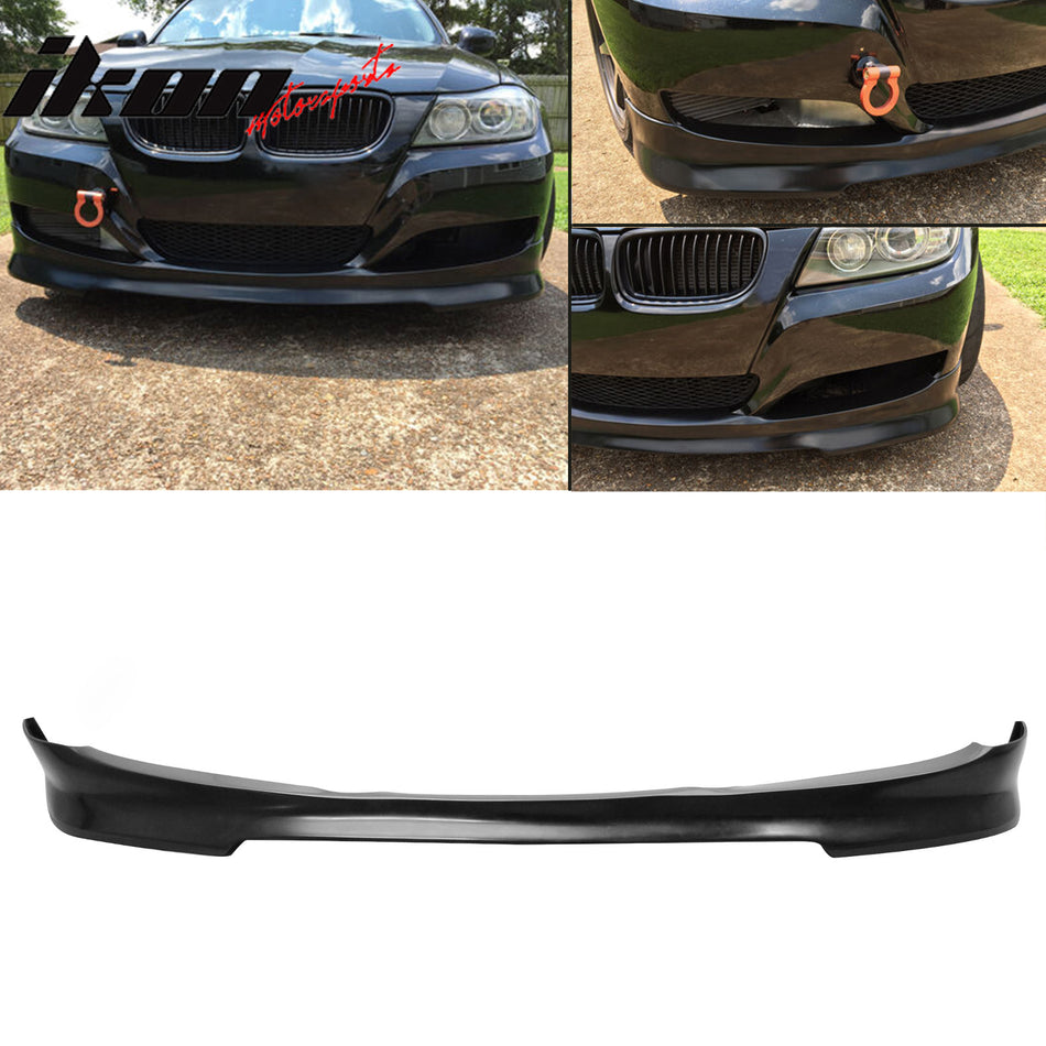 2009-2012 BMW E90 LCI Sedan C Style Unpaint Black Front Lip SplitterPU