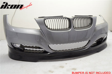 Fits 09-12 BMW E90 LCI 4DR Sedan C Style Front Bumper Lip Spoiler Splitter PU