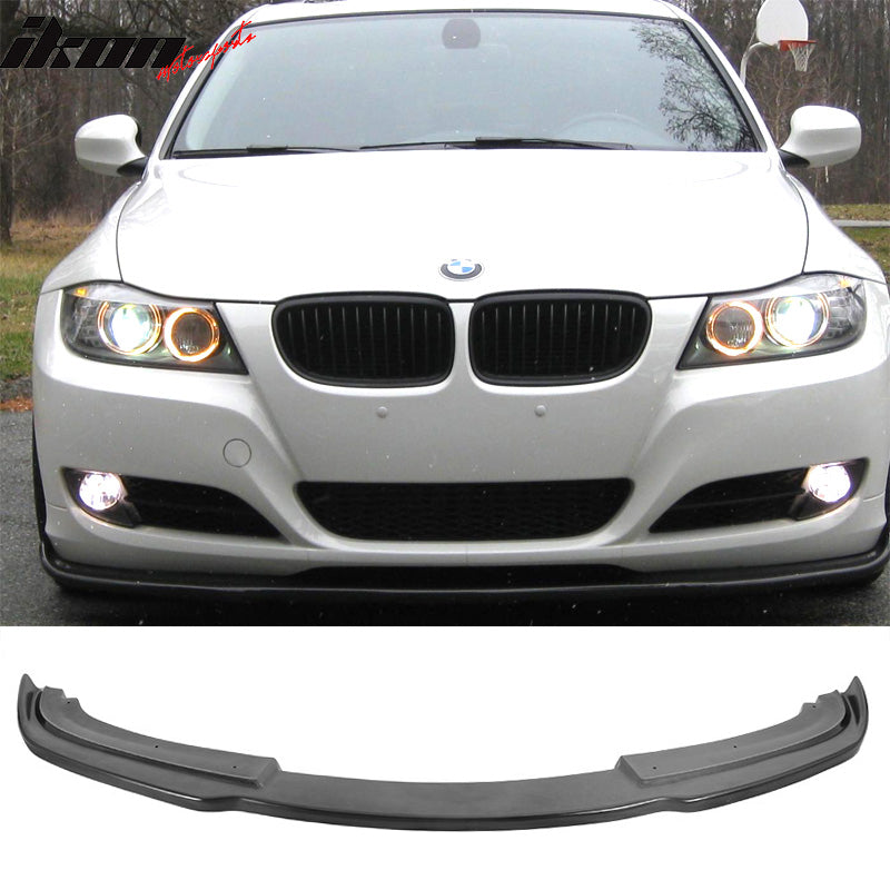 2009-2012 BMW E90 LCI 3 Series H Style Front Bumper Lip Spoiler PU