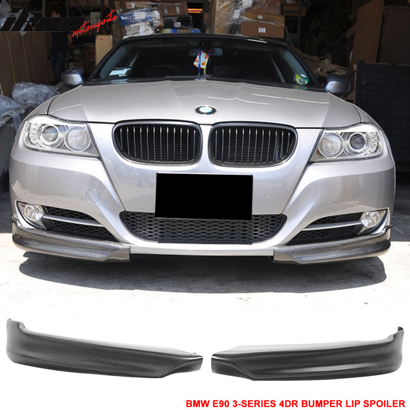 2005-08 BMW E90 3 Series 4DR OEM Style Front Lip Splitter Carbon Fiber