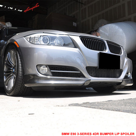 For 05-08 BMW E90 3-Series OE Style Front Bumper Lip Splitter Matte Carbon Fiber