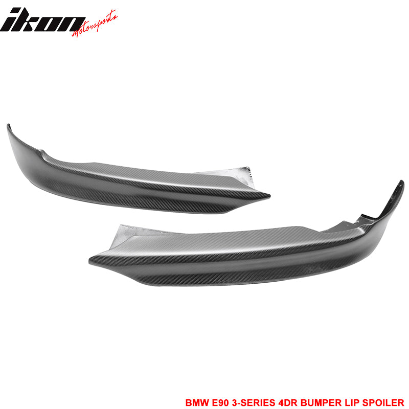 For 05-08 BMW E90 3-Series OE Style Front Bumper Lip Splitter Matte Carbon Fiber