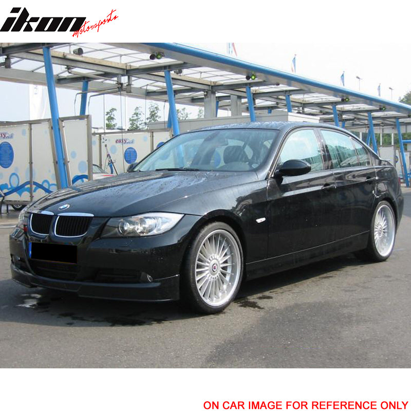 Pre-painted Front Bumper Lip Compatible With 2005-2008 BMW E90 3-Series, AP Style Titanium Silver Metallic #354 PU Finisher Under Chin Spoiler Add On other color available by IKON MOTORSPORTS, 2006